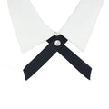 Pre-Tied Criss-Cross Bow Tie for Women and Girls - Navy Blue