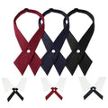 Pre-Tied Criss-Cross Bow Tie for Women and Girls - Navy Blue - view 3