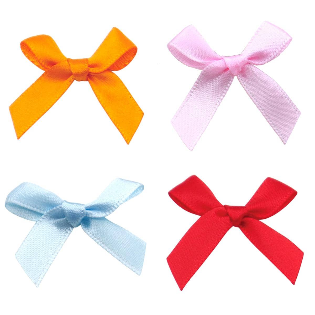 Pre-Tied Ribbon Bows for Gift Wrapping and Crafts, Pack of 50 - Light Blue - view 3