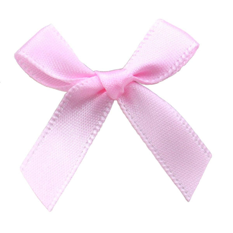 Pre-Tied Ribbon Bows for Gift Wrapping and Crafts, Pack of 50 - Light Pink