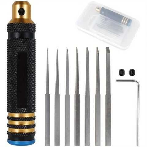 Precision Carving Knife Kit with 7 Blades for Model Kits and Hobby Repair - view 2