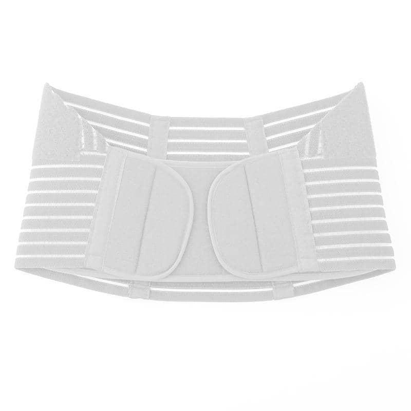 Pregnancy Maternity Support Belt Abdominal Back Support Band - White, M (75-107 cm)