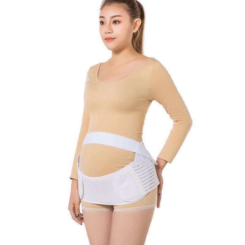 Pregnancy Maternity Support Belt Abdominal Back Support Band - White, M (75-107 cm) - view 4