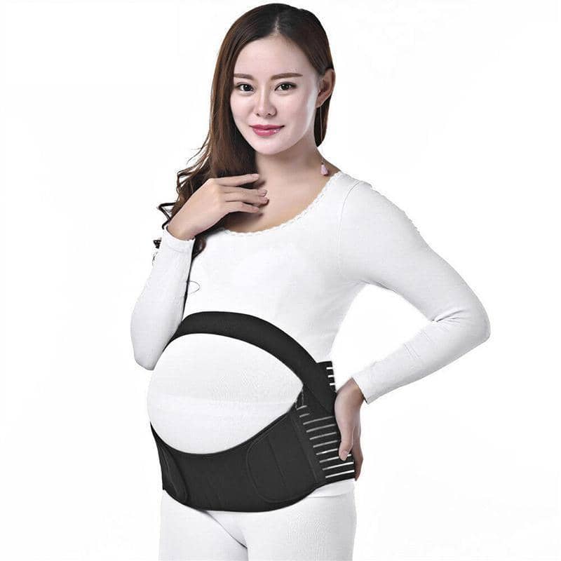 Pregnancy Maternity Support Belt Abdominal Back Support Band - White, M (75-107 cm) - view 5