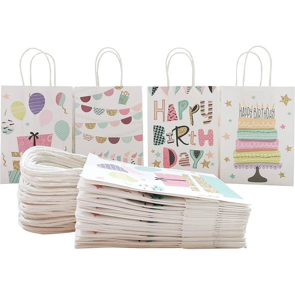 Premium Kraft Paper Tote Bag, Pack of 30 - English Print - view 3