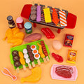 Pretend BBQ Grill Cooking Food Toy Set for Role Play, 28 Pieces - view 3