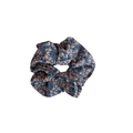 Printed Elastic Scrunchie Hair Tie - Blue