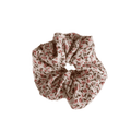 Printed Elastic Scrunchie Hair Tie - Pink and Green