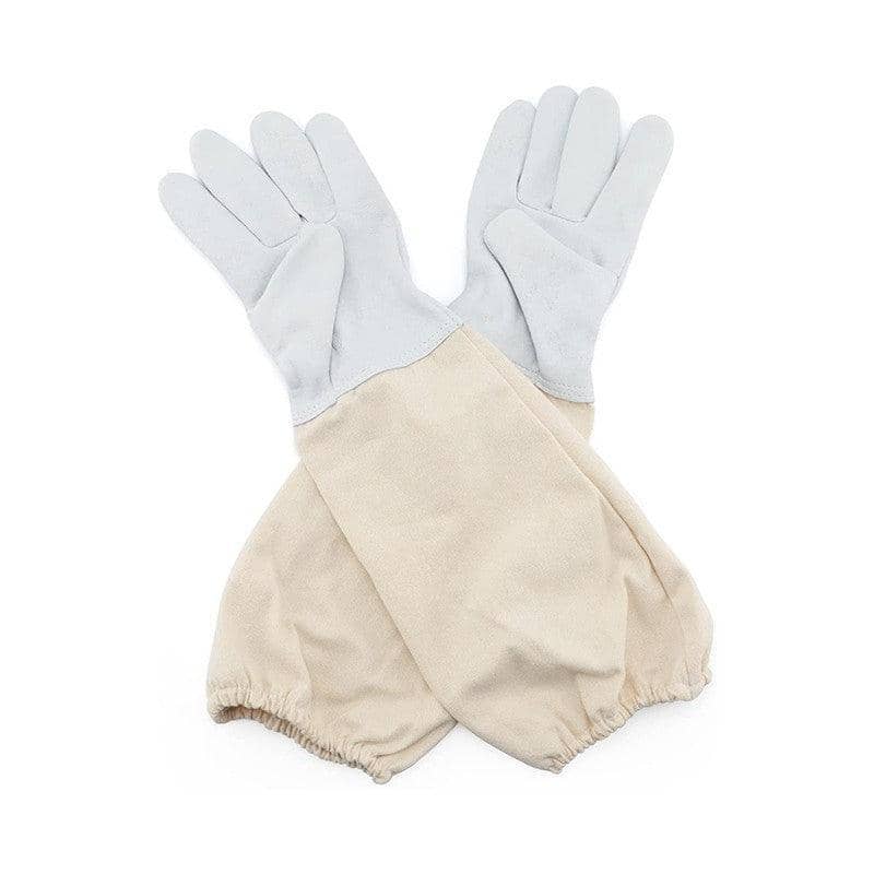 Protective Beekeeping Gloves with Vented Long Sleeves, 1 Pair, Cream - view 2