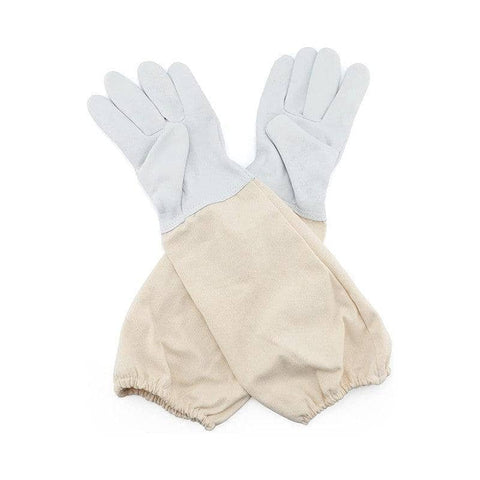 Protective Beekeeping Gloves with Vented Long Sleeves, 1 Pair, Cream - view 2