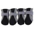 Protective Dog Shoes, Set of 4 - Black, Size M (Paw 4.5 x 3.6 cm)