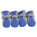 Protective Dog Shoes, Set of 4 - Blue, Size M (Paw 4.5 x 3.6 cm)