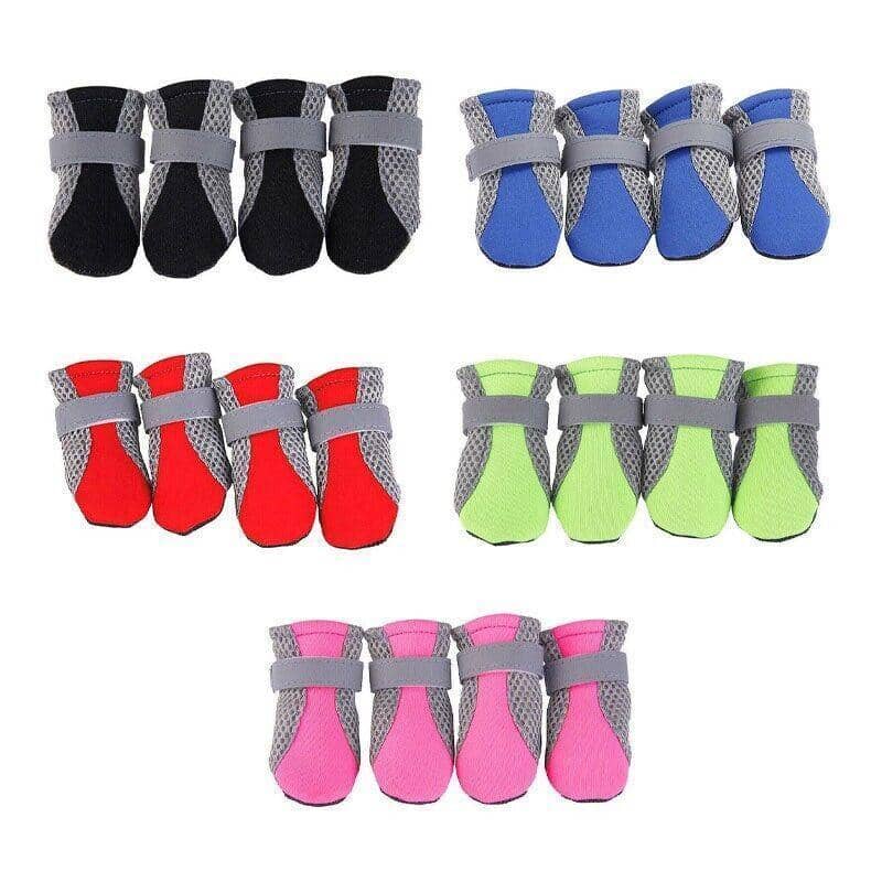 Protective Dog Shoes, Set of 4 - Blue, Size M (Paw 4.5 x 3.6 cm) - view 3