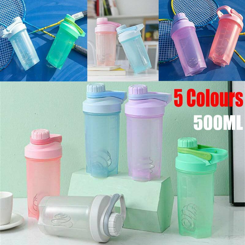 Protein Shaker Bottle, 500 ml, Leak-Proof Flip Lid - Green - view 2