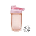 Protein Shaker Bottle, 500 ml, Leak-Proof Flip Lid - Pink