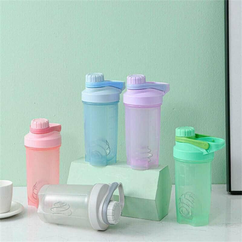 Protein Shaker Bottle, 500 ml, Leak-Proof Flip Lid - Pink - view 5