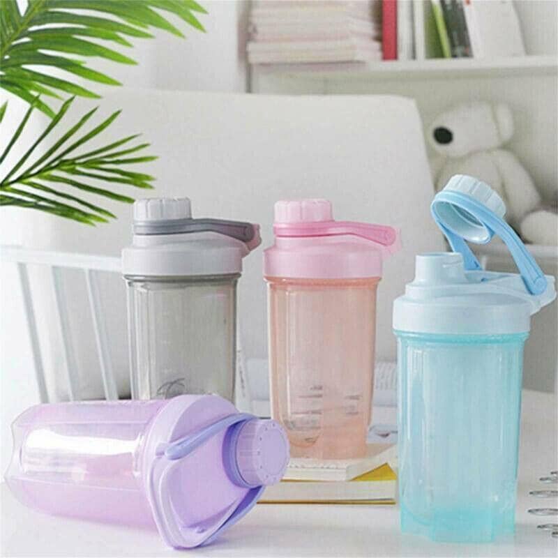 Protein Shaker Bottle, 500 ml, Leak-Proof Flip Lid - Purple - view 4