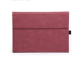 PU Leather Flip Case for Microsoft Surface Go and Go 2 - Burgundy Red