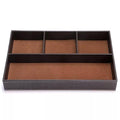 PU Leather Key and Jewellery Organiser Tray with 4 Compartments - view 2