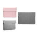 PU Leather Laptop Sleeve for 13.3 Inch (34 cm) Laptops, Light Grey - view 3