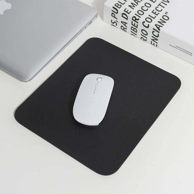 PU Leather Mouse Pad, 22 x 22 cm - Light Grey - view 5