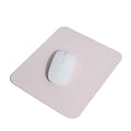 PU Leather Mouse Pad, 22 x 22 cm - Light Pink