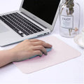 PU Leather Mouse Pad, 22 x 22 cm - Light Pink - view 4