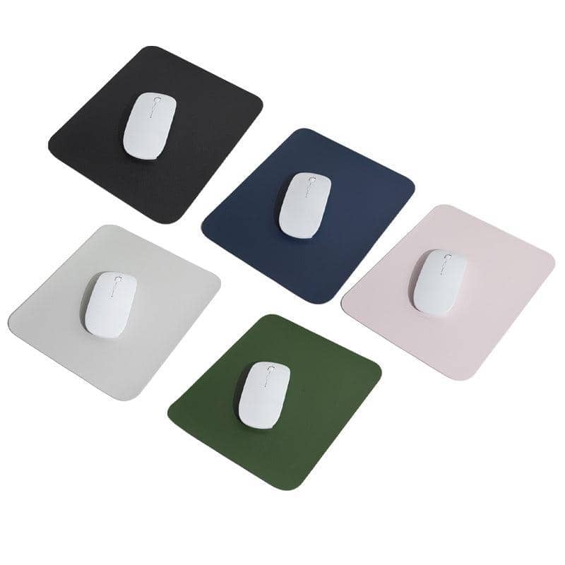 PU Leather Mouse Pad, 22 x 22 cm - Navy Blue - view 3