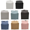 PU Leather Tissue Box Cover Holder - Tan, Medium (12.5 x 12.5 x 12 cm) - view 3