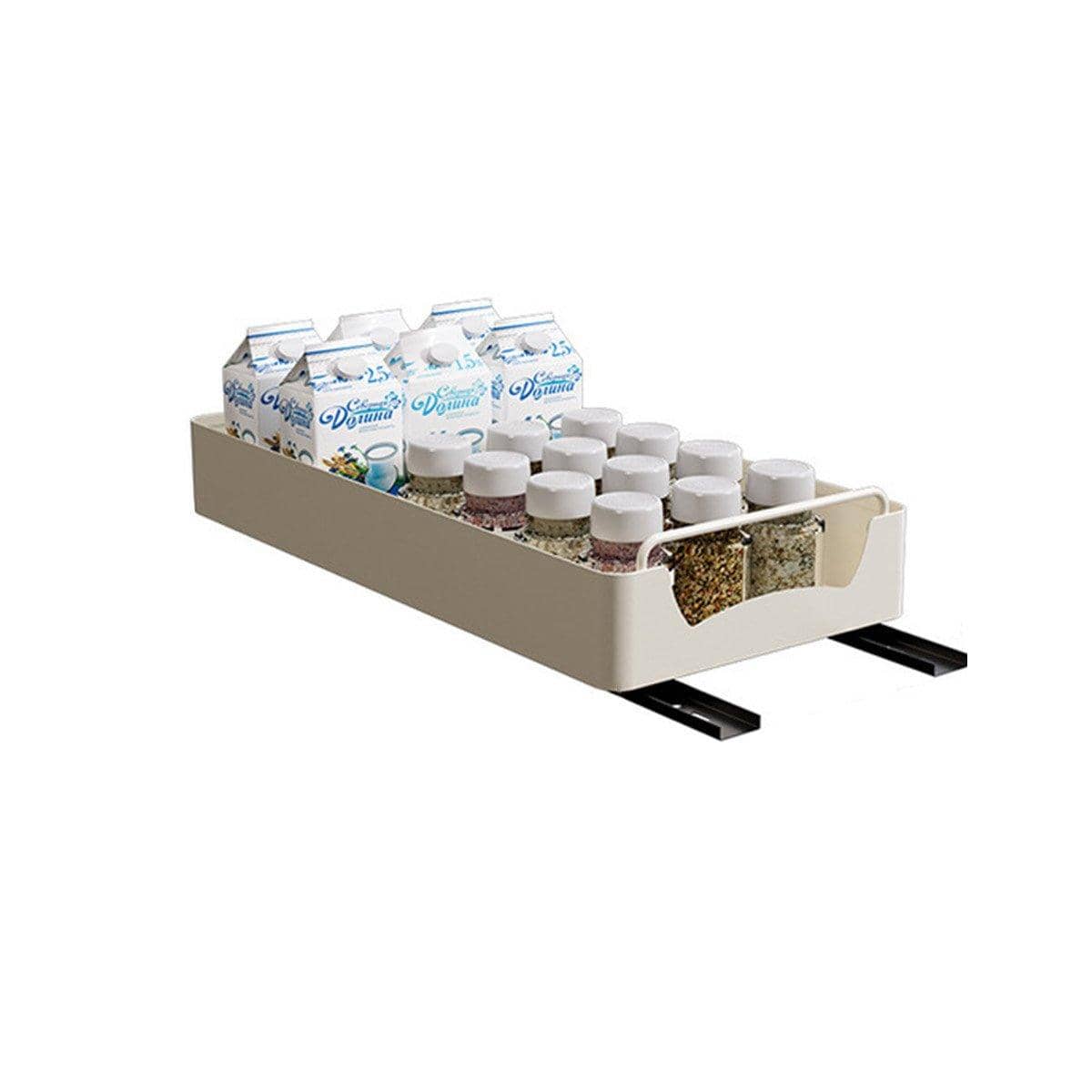 Pull-Out Kitchen Cabinet Storage Drawer - Small (42 cm Long)