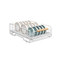 Pull Out Kitchen Cabinet Storage Rack, Carbon Steel - Bowl Rack, 40 x 30 x 13 cm