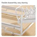 Pull Out Kitchen Cabinet Storage Rack, Carbon Steel - Bowl Rack, 40 x 30 x 13 cm - view 5