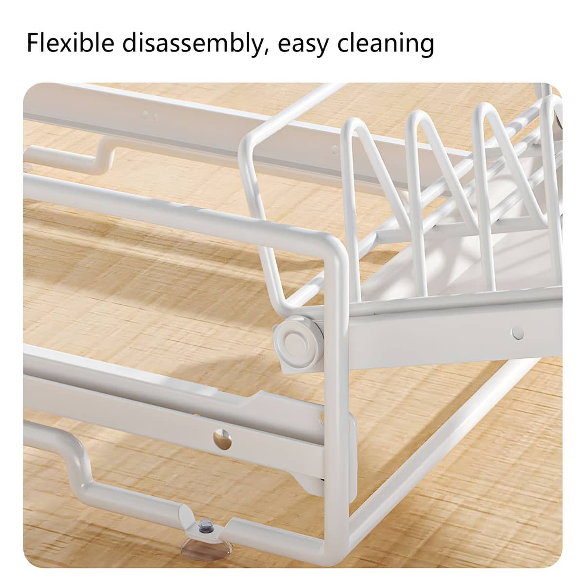 Pull Out Kitchen Cabinet Storage Rack, Carbon Steel - Bowl Rack, 40 x 30 x 13 cm - view 5