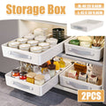 Pull Out Kitchen Spice Rack Organiser for Cabinets, Set of 2 - Size L (42.5 x 30 x 8.6 cm) - view 2