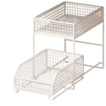 Pull Out Storage Shelf 2 Tier Kitchen Organiser for Under Sink and Pantry Cupboards - view 2