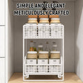Pull Out Storage Shelf 2 Tier Kitchen Organiser for Under Sink and Pantry Cupboards - view 4