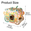 Pumpkin Cat Cart Double Layer Cat Scratch Board and Cat Bed Furniture for Sleeping - view 3