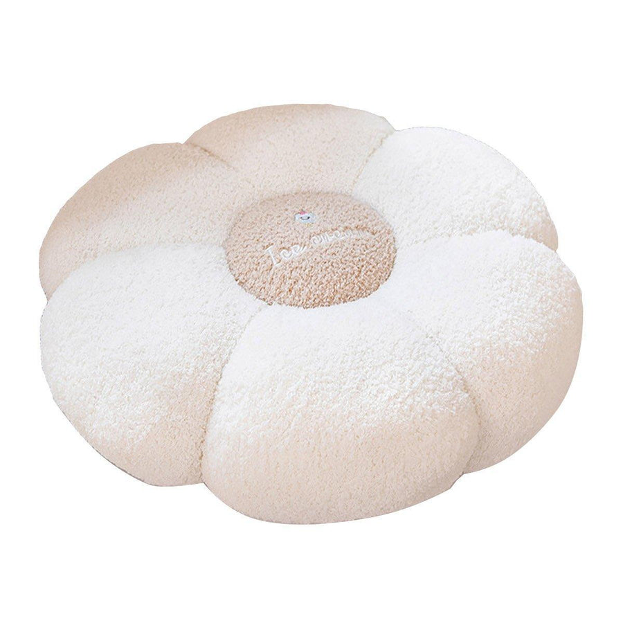 Pumpkin Floor Cushion - Thick Tatami Window Seat Pad, White