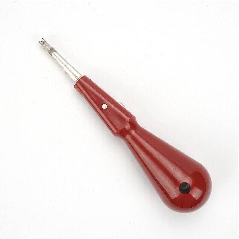 Punch Down Insertion Tool with Metal Tip and Wire Removal Hook - view 4