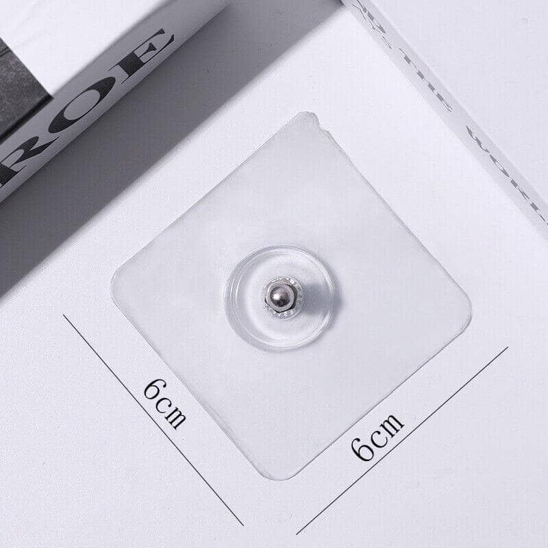 Punch-Free Self-Adhesive Wall Hooks, Pack of 10 - 14 mm Screw - view 3
