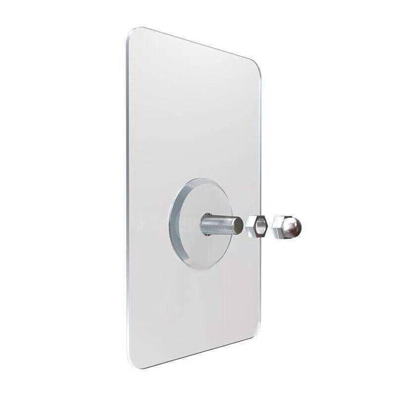 Punch-Free Self-Adhesive Wall Hooks, Pack of 10 - 8 mm Screw