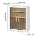 Punch-Free Wall Mounted Bathroom Storage Cabinet - Cream - view 3