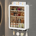 Punch-Free Wall Mounted Bathroom Storage Cabinet - Cream - view 5