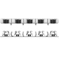 Punch-Free Wall Mounted Mop Rack, Nail-Free Storage Rack - Silver