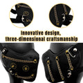 Punk Style Chain Mask in PU Leather, Gothic Party Face Cover for Cosplay - view 4