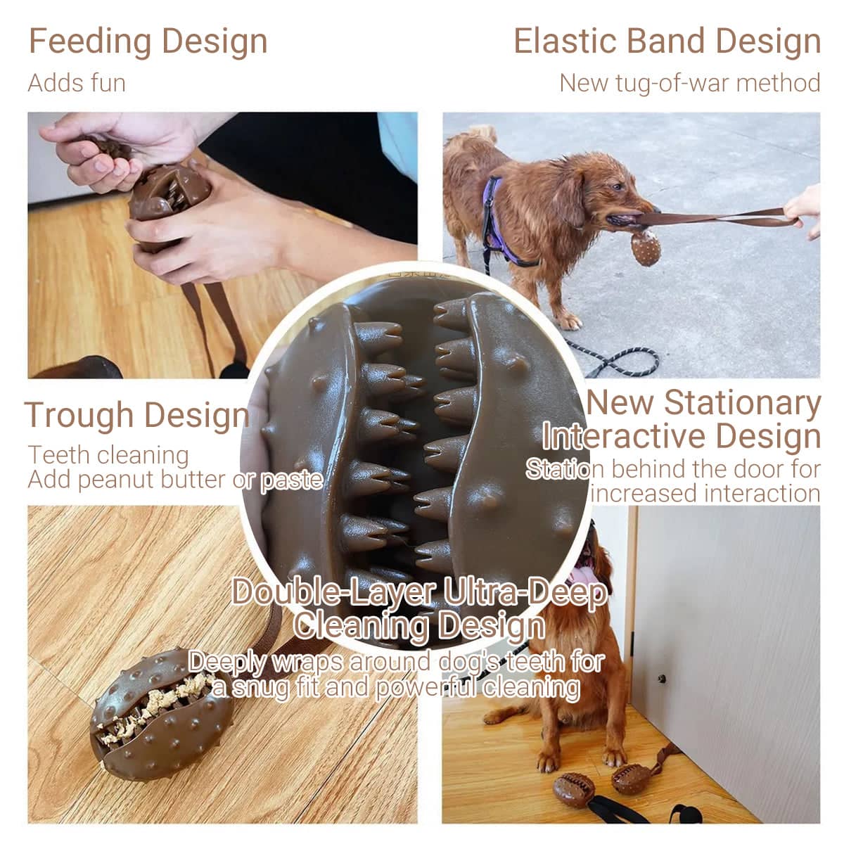 Puppy Chew Ball Toy for Chewing and Slow Feeding - view 4