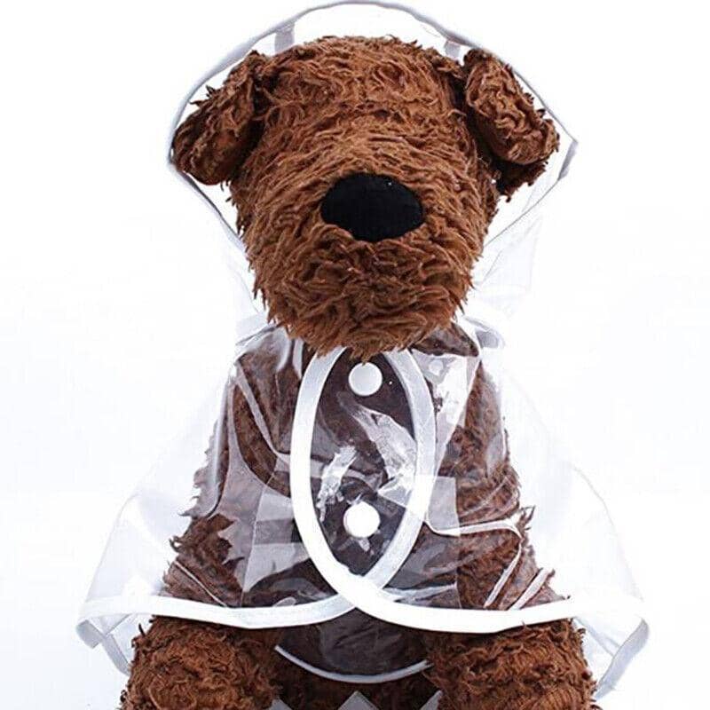 Puppy Waterproof Dog Raincoat Jacket with Hood Rain Coat Outdoor - Size S (Neck 28 cm, Length 24 cm) - view 4