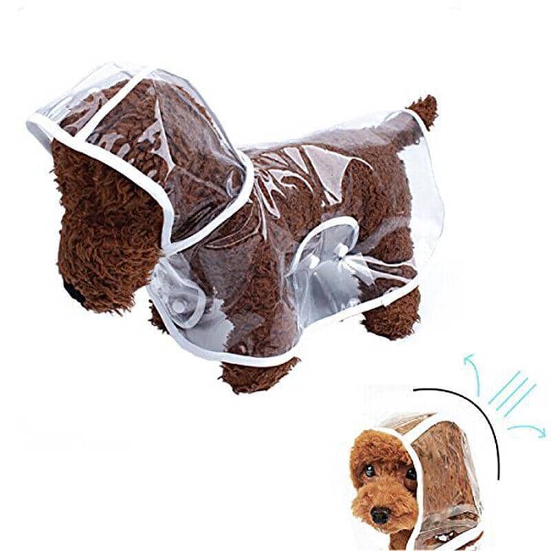 Puppy Waterproof Dog Raincoat - Size L (Chest 50 cm), White - view 5