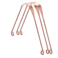 Pure Copper Tongue Scrapers - Pack of 3