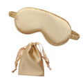 Pure Soft Silk Sleep Eye Mask Blindfold for Travel and Relaxing - Gold
